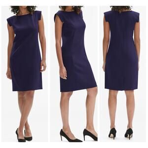 M.M. Lafleur New York Sarah 7.0 Sheath Dress Women’s Size 4 Blue Career Work NEW